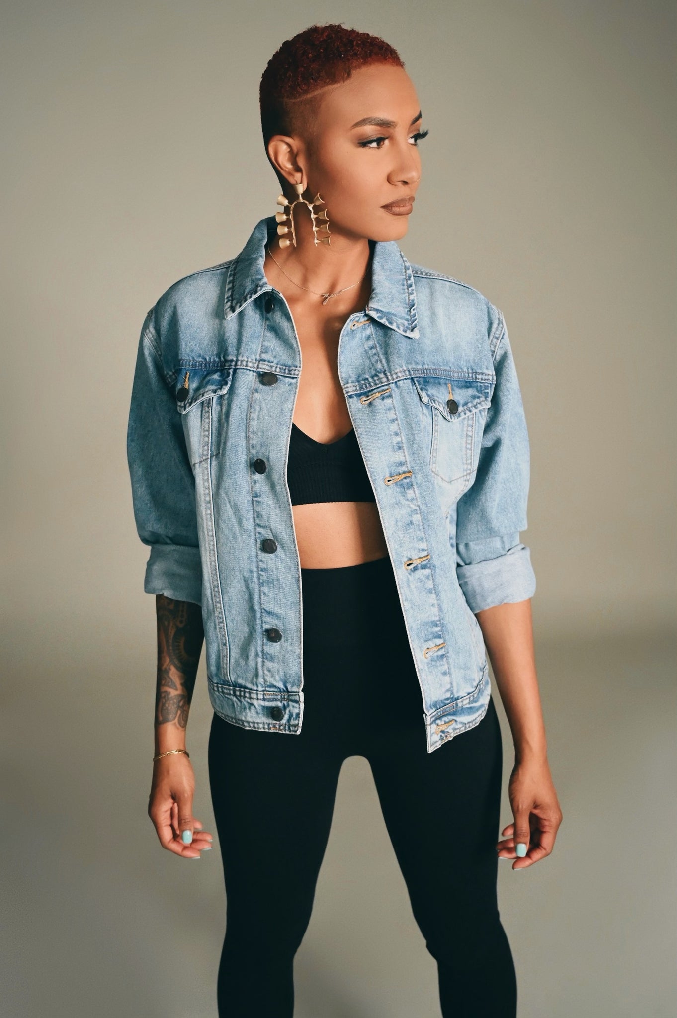 THE FUTURE IS FEMALE AND BLACK.® Denim Jacket