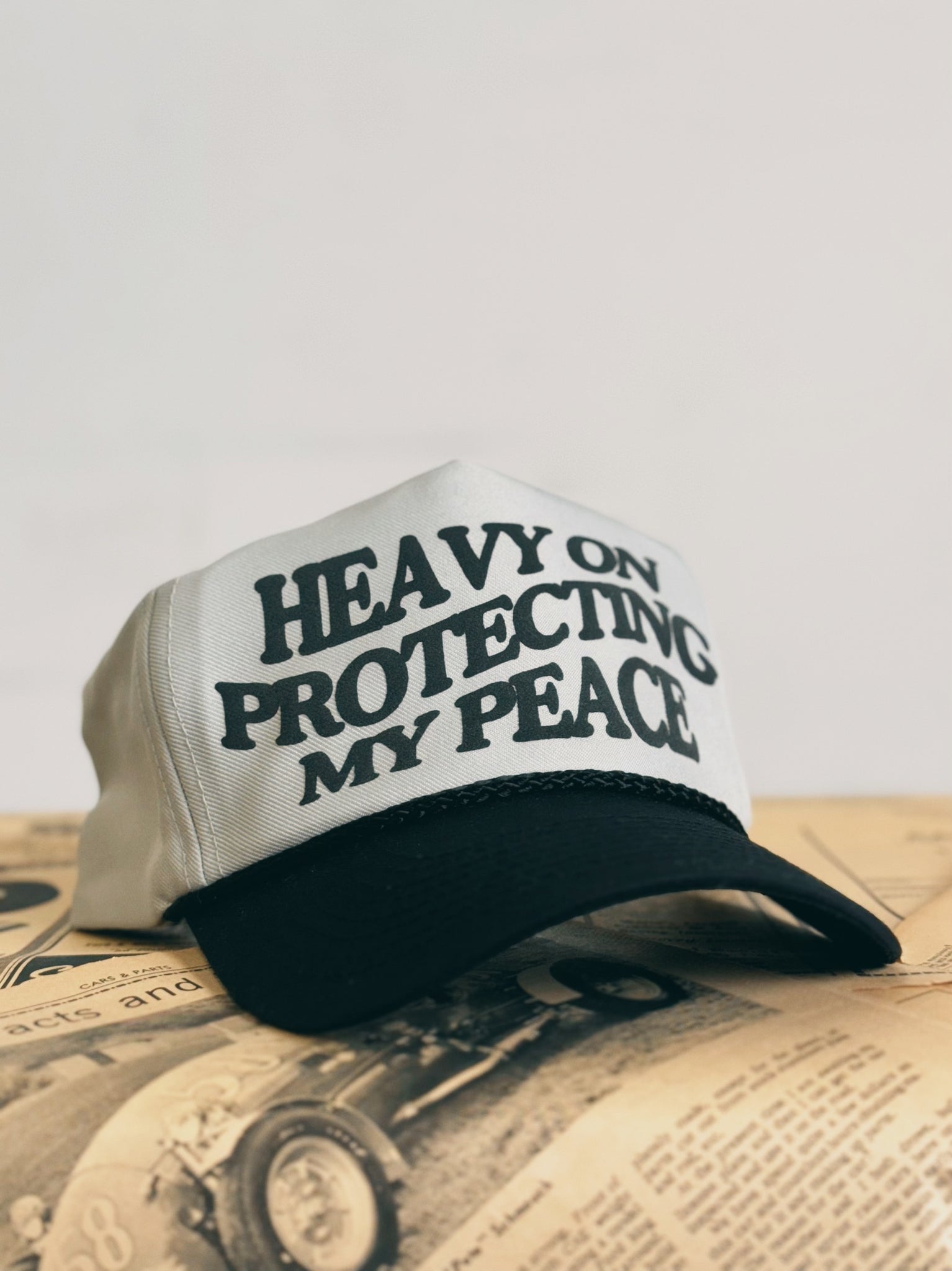 HEAVY ON PROTECTING MY PEACE Two Tone Cap (More Colors)