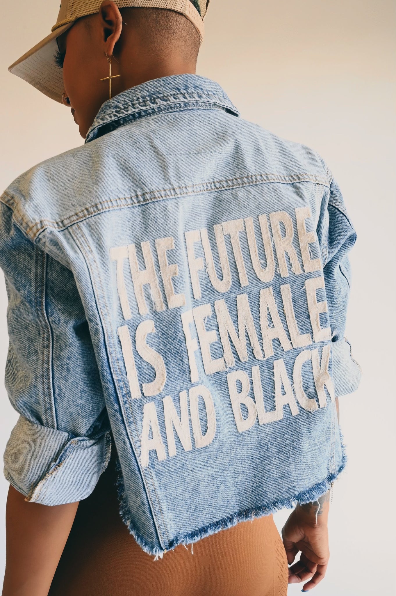 THE FUTURE IS FEMALE AND BLACK.® Denim Jacket