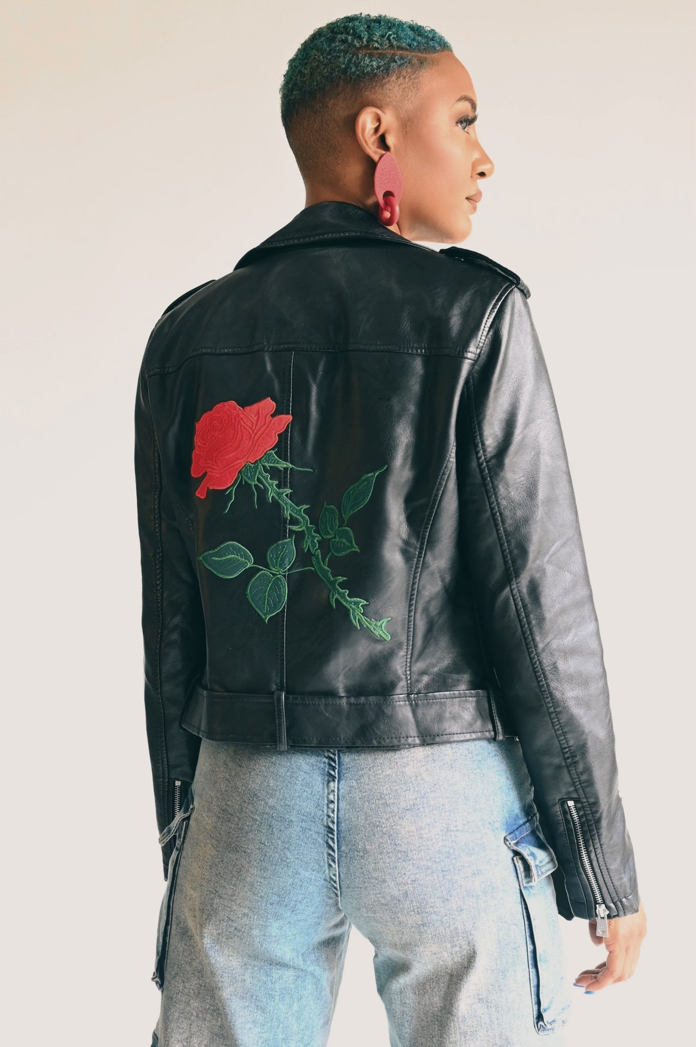 ONYX ROSE MOTO JACKET