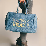 THE FUTURE IS FEMALE AND BLACK.® Quilted Denim Bag