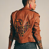 SANKOFA Adinkra Moto Jacket