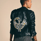 SANKOFA Adinkra Moto Jacket