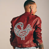 SANKOFA Adinkra Moto Jacket