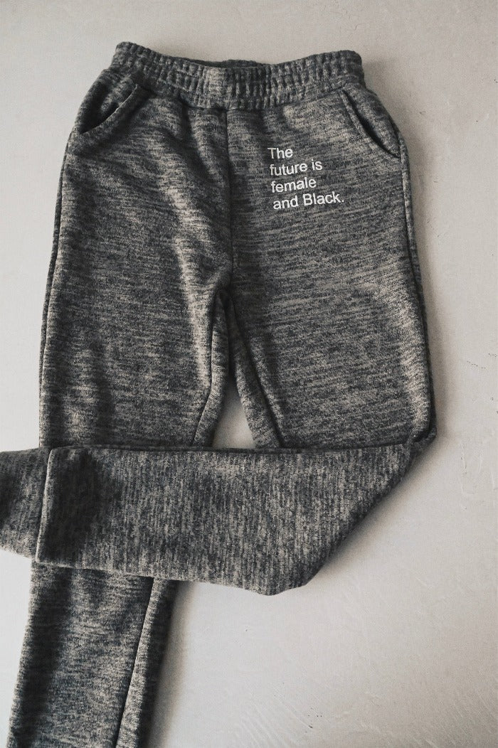 THE FUTURE IS FEMALE AND BLACK.® Grey Jogger